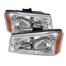 Load image into Gallery viewer, Xtune Chevy Silverado 1500/2500/3500 03-06 Crystal Headlights Chrome HD-JH-CSIL03-C-AM