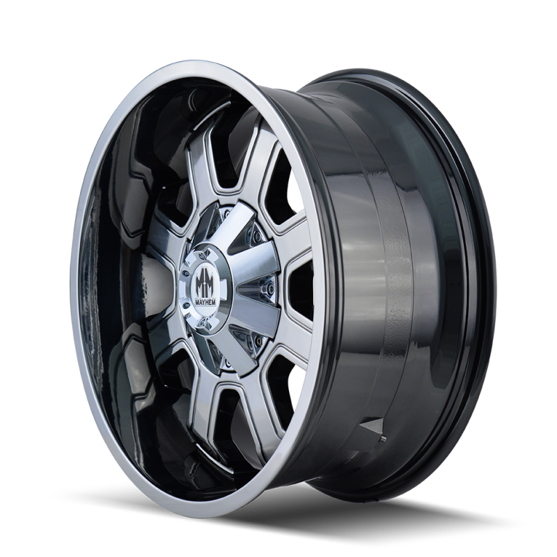 Mayhem 8103 Fierce 20x9 / 8x180 BP / 0mm Offset / 124.1mm Hub Chrome Wheel