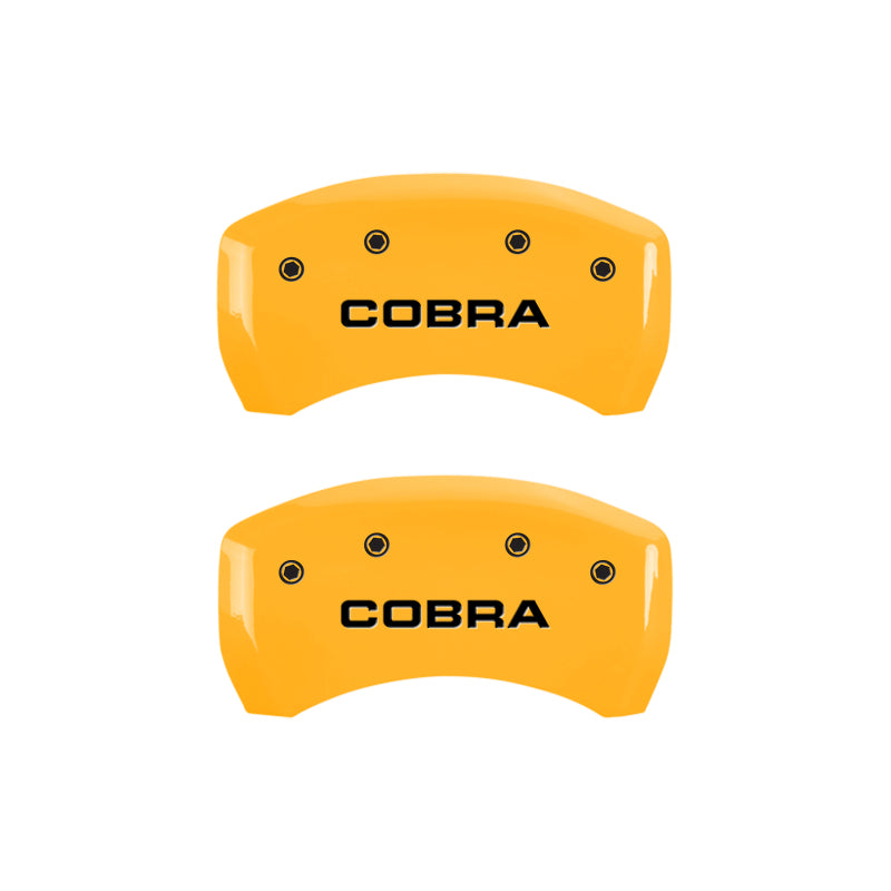 MGP 4 Caliper Covers Engraved Front & Rear MGP Yellow Finish Black Characters 2008 Ford F-150