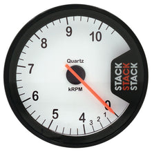 Load image into Gallery viewer, Autometer Stack Clubman Tachometer 80mm 0-10K RPM - White