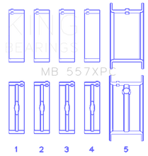 Load image into Gallery viewer, King Engine Bearings GM 262/267/302/307/327/350 (Size .020) Coated Performance Main Bearing Set