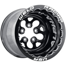 Load image into Gallery viewer, Weld Alpha-1 15x13 / 5x4.75 BP / 2in BS Black Wheel - Black Double Beadlock