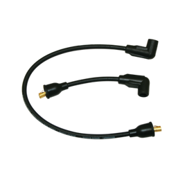 Moroso 65-78 Harley-Davidson FL/FX Solid Stainless Core Wire Set - Black