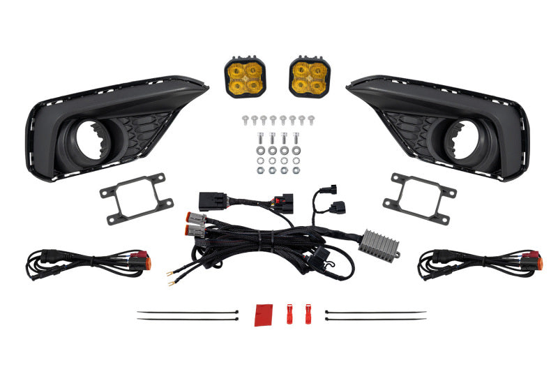 Diode Dynamics 2026 Ford Mustang EcoBoost SS3 Add-On Fog Lamp Kit  Yellow Sport