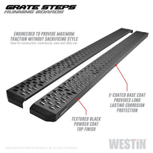 Load image into Gallery viewer, Westin Grate Steps Running Boards 79 in - Textured Black