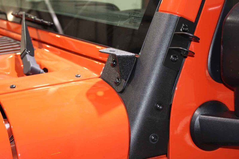 Fishbone Offroad 07-18 Jeep Wrangler JK Windshield Light Bracket