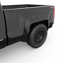 Load image into Gallery viewer, EGR 14+ Chev Silverado 6-8ft Bed Bolt-On Look Color Match Fender Flares - Set - Black