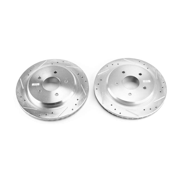 Power Stop 04-09 Cadillac XLR Rear Evolution Drilled & Slotted Rotors - Pair