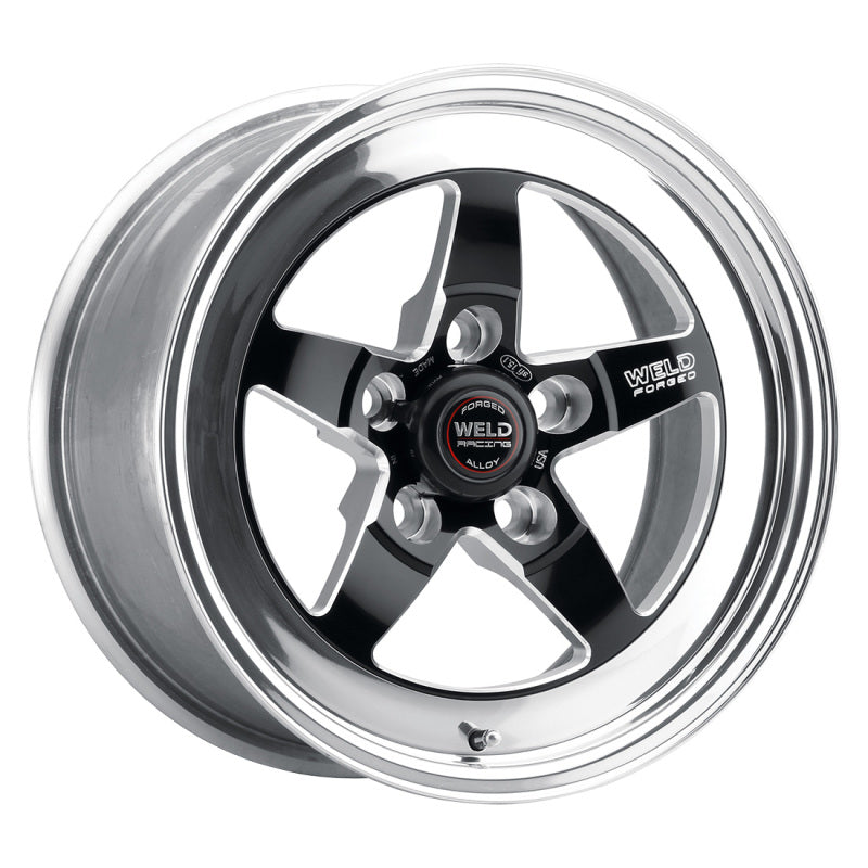 Weld S71 15x11.33 / 5x4.75 BP / 5.5in. BS Black Wheel (Low Pad) - Non-Beadlock