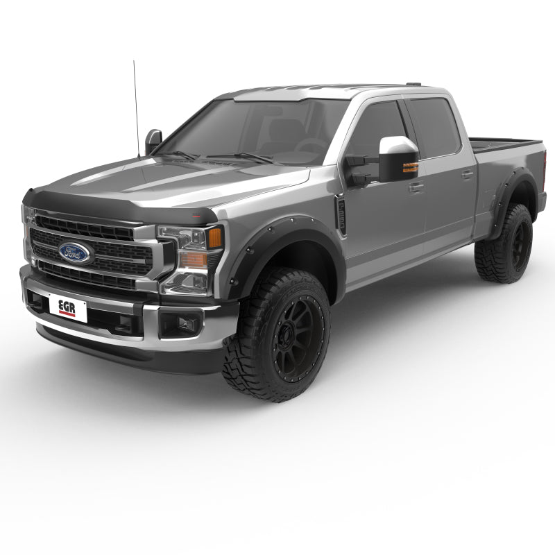 EGR 17+ Ford F-250/F-350 Superguard Hood Shield - Smoke Finish