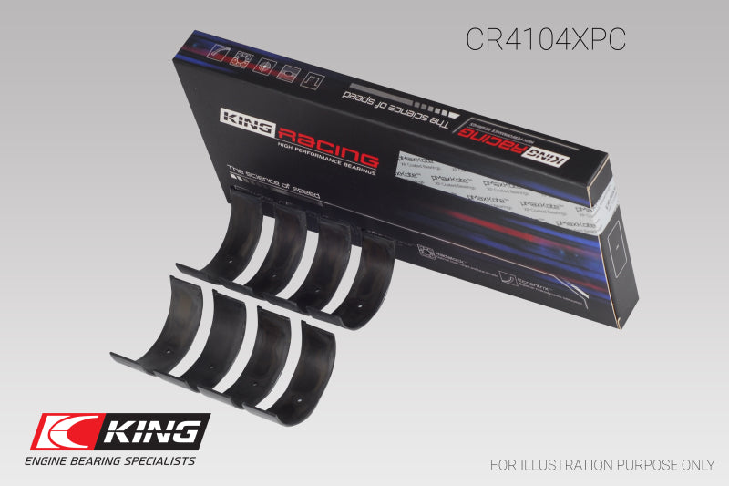 King Engine Bearings Audi/VW 83-03 1.6L/1.8L/2.0L (Size STDX) Performance Coated Rod Bearing Set
