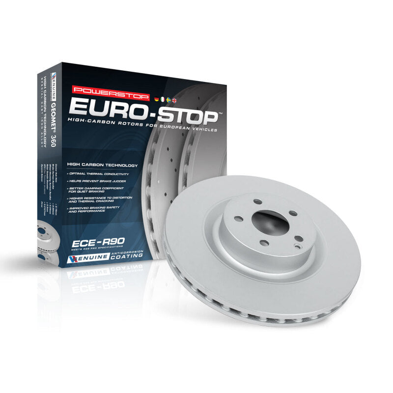 Power Stop 04-06 Porsche Cayenne Front Left Evolution High Carbon Geomet Coated Rotor