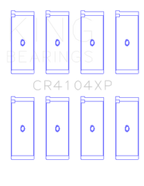 King Engine Bearings Audi/VW 83-03 1.6L/1.8L/2.0L (Size +.025) Performance Rod Bearing Set