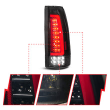 Load image into Gallery viewer, ANZO 88-99 Chevy/GMC C/K1500/2500/3500 Full LED Light Tube Taillights Black Housing Smoke Lens