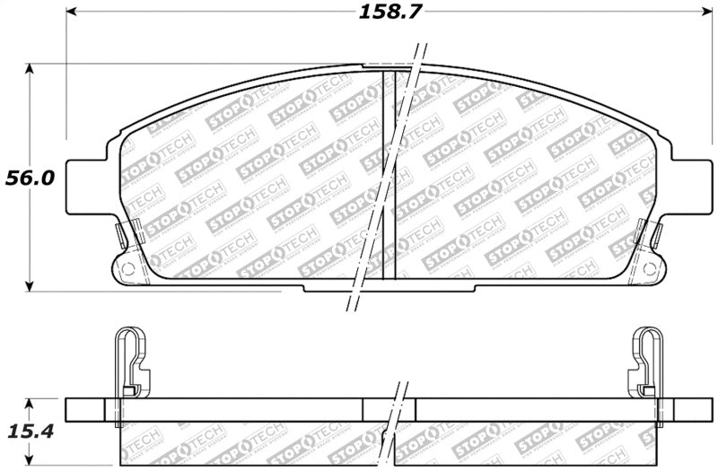 StopTech Street Select Brake Pads - Rear