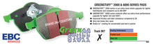 Load image into Gallery viewer, EBC 98-02 Dodge B150 B1500 Cargo 1500 Van 1/2 Ton Greenstuff Front Brake Pads