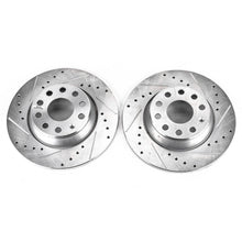 Load image into Gallery viewer, Power Stop 06-09 Audi A3 Rear Evolution Drilled &amp; Slotted Rotors - Pair