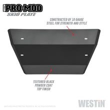 Load image into Gallery viewer, Westin 19-21 Chevrolet Silverado 1500 Outlaw/Pro-Mod Skid Plate - Tex. Blk