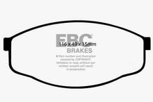 Load image into Gallery viewer, EBC 84-93 Toyota Pick-Up 1/2 Ton 2WD Greenstuff Front Brake Pads