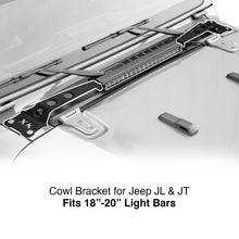 Load image into Gallery viewer, XK Glow Cowl Light Bar Bracket for Jeep Gladiator JT &amp; Wrangler JL (18-20In Bar)