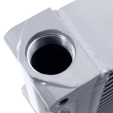 Load image into Gallery viewer, Mishimoto Heavy-Duty Oil Cooler - 10in. Opposite-Side Outlets - Silver