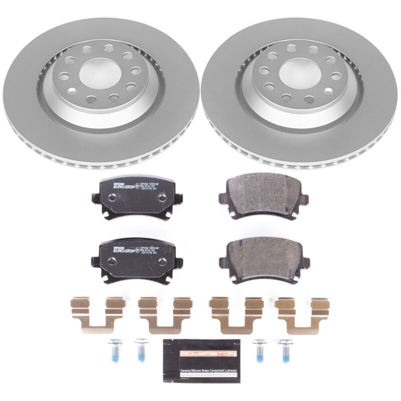 Power Stop 09-17 Volkswagen CC Rear Euro-Stop Brake Kit