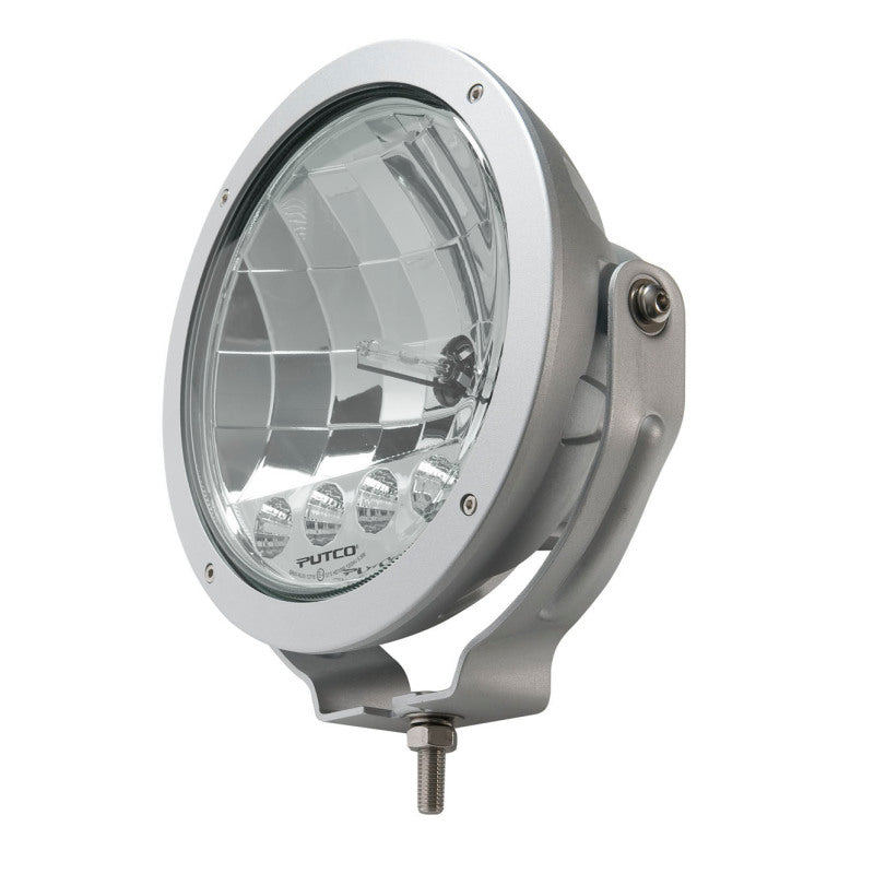 Putco HID Lamp w/3 LED DayTime Running Lights - 6in Silver Housing w/ Clear Lens HID Off Road Lamps