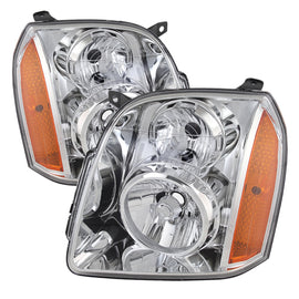 xTune GMC Yukon/Yukon Xl 07-14 Crystal Headlights Chrome HD-JH-GMCY07-AM-C