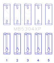 Load image into Gallery viewer, King Engine Bearings Mazda B6/B6-T/ZM/B3/B5 Main Bearing Set - Size +0.25mm