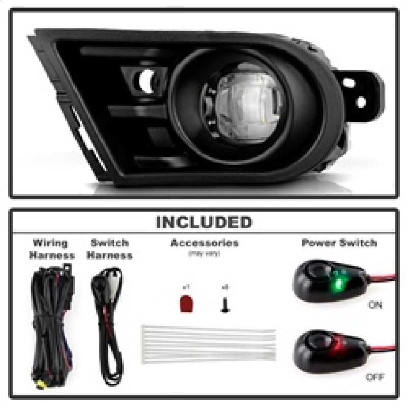 Spyder 21-23 Chevy TrailBlazer OEM Style LED Fog Lights w/ Universal Switch - Clear (FL-CTB21-LED-C)