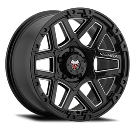 Mamba M23 18x9 5x127 ET12 Gloss Black w/ Machined Ball Cut