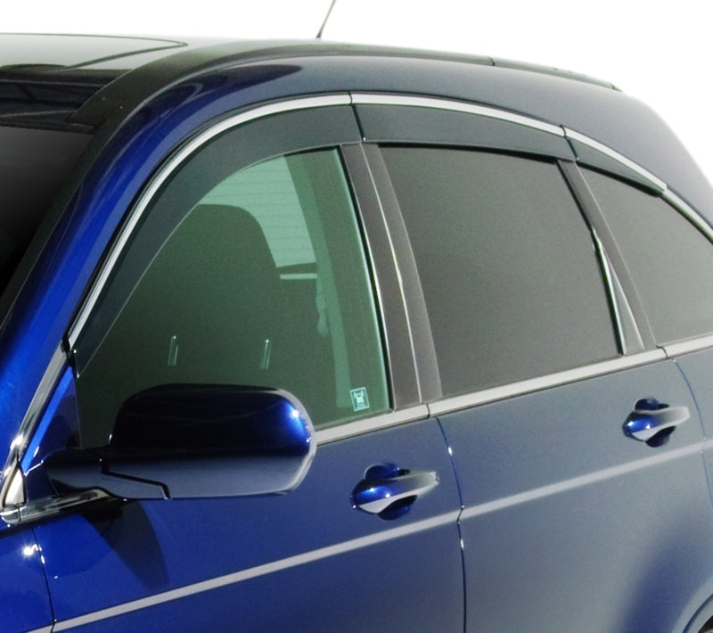 AVS 2018 Nissan Rogue Ventvisor Low Profile Window Deflectors 4pc - Chrome