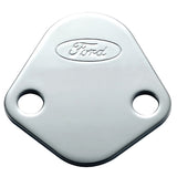 Ford Racing Ford Logo Fuel Pump Blockoff Plate - Chrome