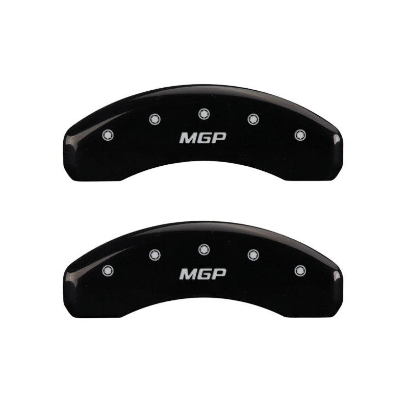 MGP Rear set 2 Caliper Covers Engraved Rear MGP Black finish silver ch