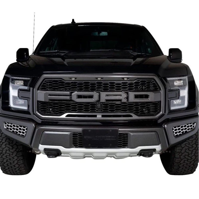 Putco 18-20 Ford F-150 Raptor - Hex Shield - Polished SS Bumper Grille Inserts