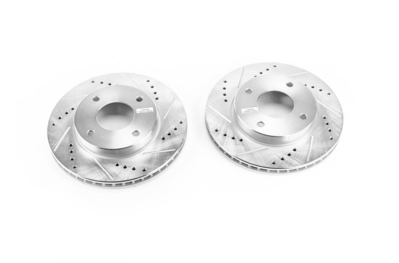 Power Stop 09-11 Nissan Versa Front Evolution Drilled & Slotted Rotors - Pair