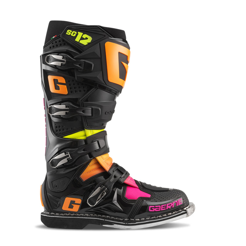 Gaerne SG12 Limited Edition Boot Black/Orange/Pink - Size 7