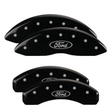 MGP 4 Caliper Covers Engraved 21-24 Ford F150 Brake Caliper Covers - Front & Rear Set - Black