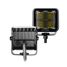 Load image into Gallery viewer, Go Rhino Xplor Blackout Series Cube LED Flood Light Kit (Surface/Threaded Stud Mnt) 2x2 - Blk (Pair)