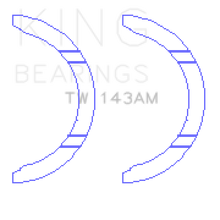 Load image into Gallery viewer, King Engine Bearings Mitsubishi 4G92/93 Thrust Washer Set