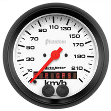 Load image into Gallery viewer, Autometer Phantom 3-3/8in. 0-225KM/H (GPS) Speedometer Gauge