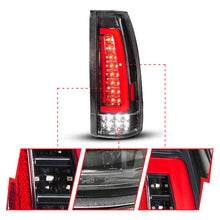 Load image into Gallery viewer, ANZO 88-99 Chevy/GMC C/K1500/2500/3500 Full LED Light Tube Taillights Black Housing Clear Lens