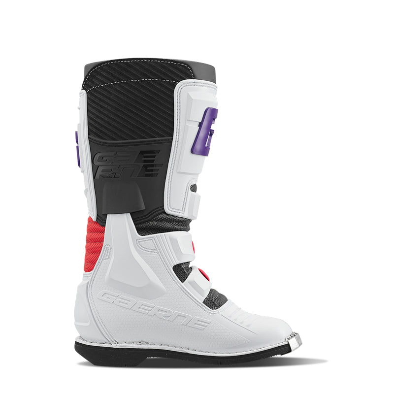 Gaerne GXJ Boot White/Red/Purple Size Youth - 6.5
