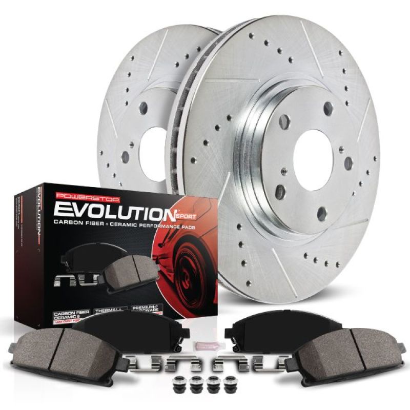 Power Stop 06-07 Cadillac CTS Front Z23 Evolution Sport Brake Kit