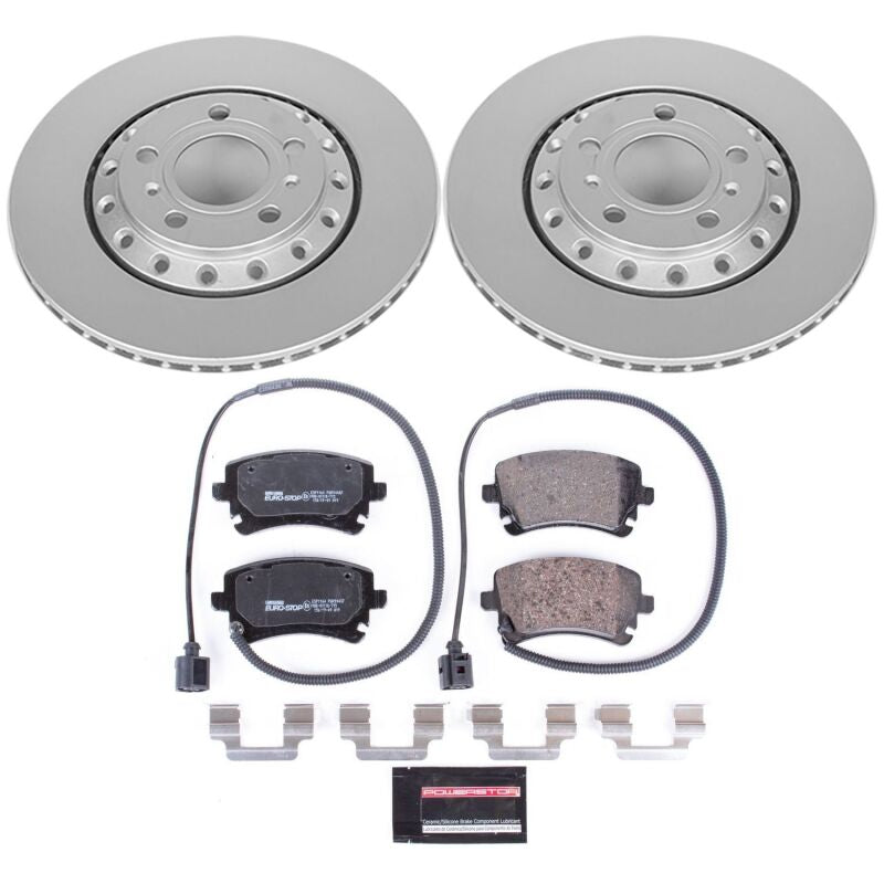 Power Stop 03-10 Audi A8 Quattro Rear Euro-Stop Brake Kit