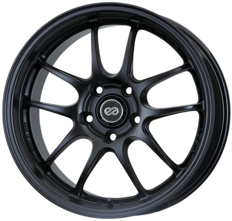 Enkei PF01 18x7.5 5x100 45mm Offset Matte Black Wheel 02-10 WRX & 04 STI/05-09 LGT (MOQ 40)