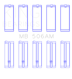 King Engine Bearings Toyota 22R (Size +1.0mm) Main Bearing Set