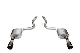 Corsa 2024+ Ford Mustang GT Sport Axle-Back Dual Rear Exit with 4.5in Straight Cut Black PVD Tips