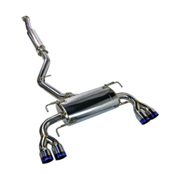 Remark 08-14 Subaru WRX STi GR Hatch Sports Touring Cat-Back Exhaust - Burnt Quad Tips (Resonated)