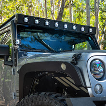 Load image into Gallery viewer, Go Rhino 07-18 Jeep Wrangler JK WLF Windshield Light Mount Frame - Eight Cube Lights